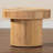 Egisto Modern Bohemian Natural Rattan End Table