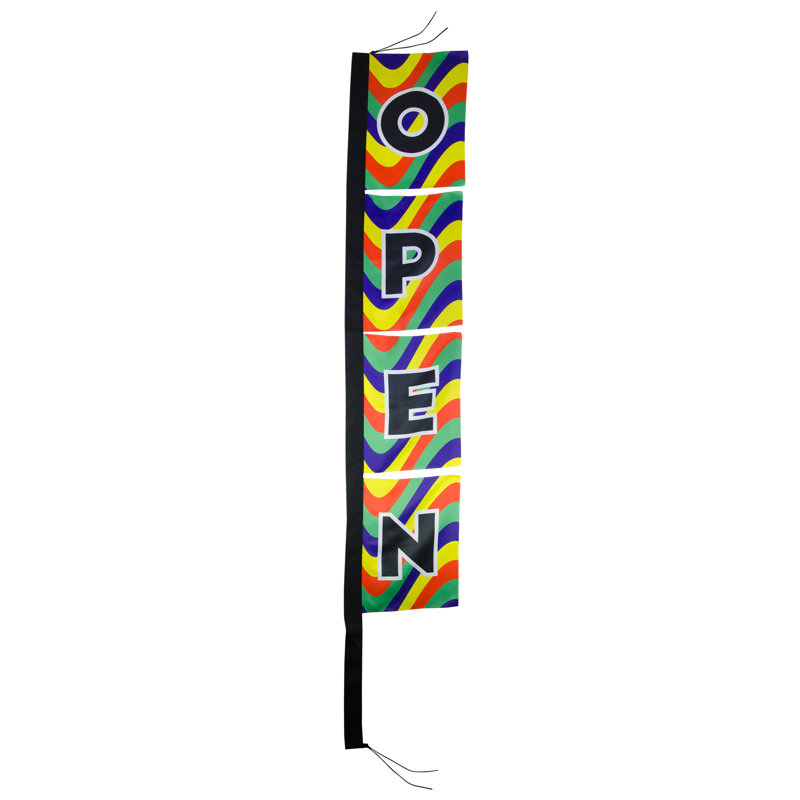 Open 17" x 82" 4-Section Banner