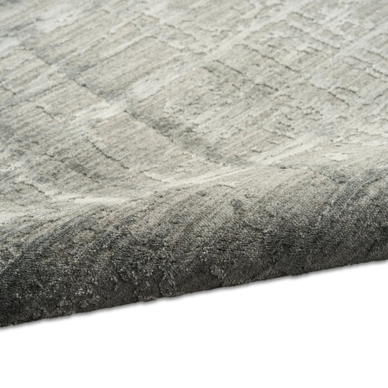 Calvin Klein CK090 Latitude 9' x 12' Slate Modern Indoor Rug, Slate, Rectangle 9' x 12'