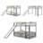 Hemme Kids Twin Over Twin Bunk Bed-60997698