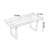 Innovative tempered glass and solid wood table-1353403693
