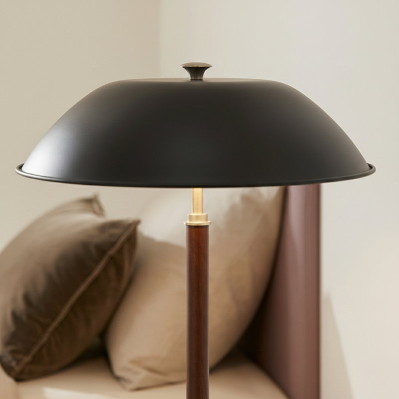 Bouler BLACK UMBRELLA SHAPED TABLE LAMP