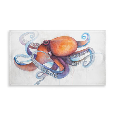 Colorful Octopus Tablecloth - Blue Indoor/Outdoor Home Decor