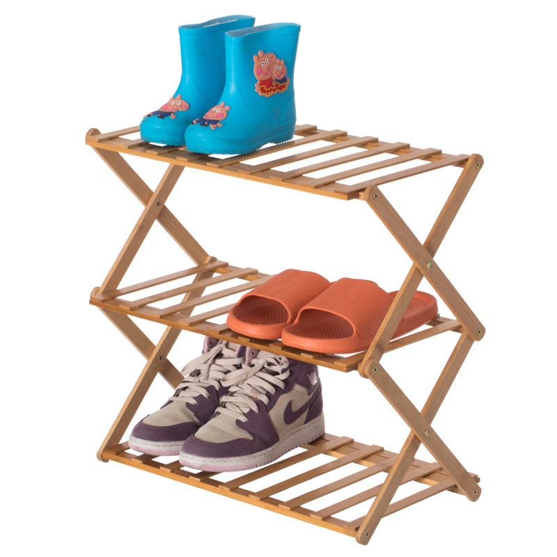 Rangement à chaussures pliable en bambou Basicwise de Basic Basic 