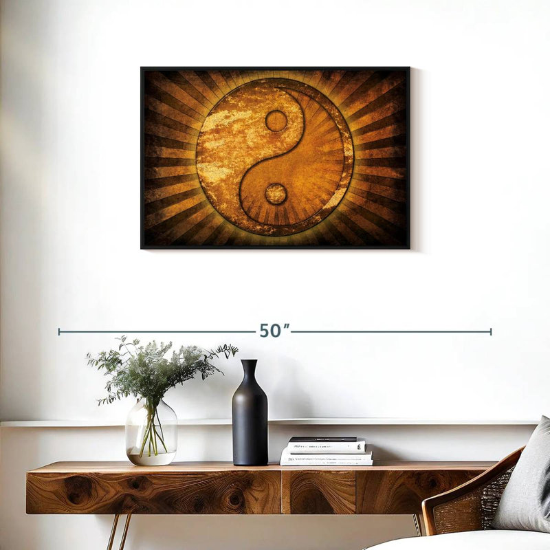 Kerrick Sun Rays Yin Yang, H 21 po x l 31 po