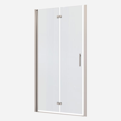 Universal Pivot Shower Door With 1 3/8" Adjust. 1/4" Tempered Glass 3672. Wall Channel, #304 Stainless Steel Handle. 36000 Times Open & Close Monitored. Smooth Structure, Obvious Leakage. Adjustable