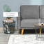 Ensemble de 2 tables de bout, tables gigognes avec rangement, tables d'appoint rondes avec plateau amovible