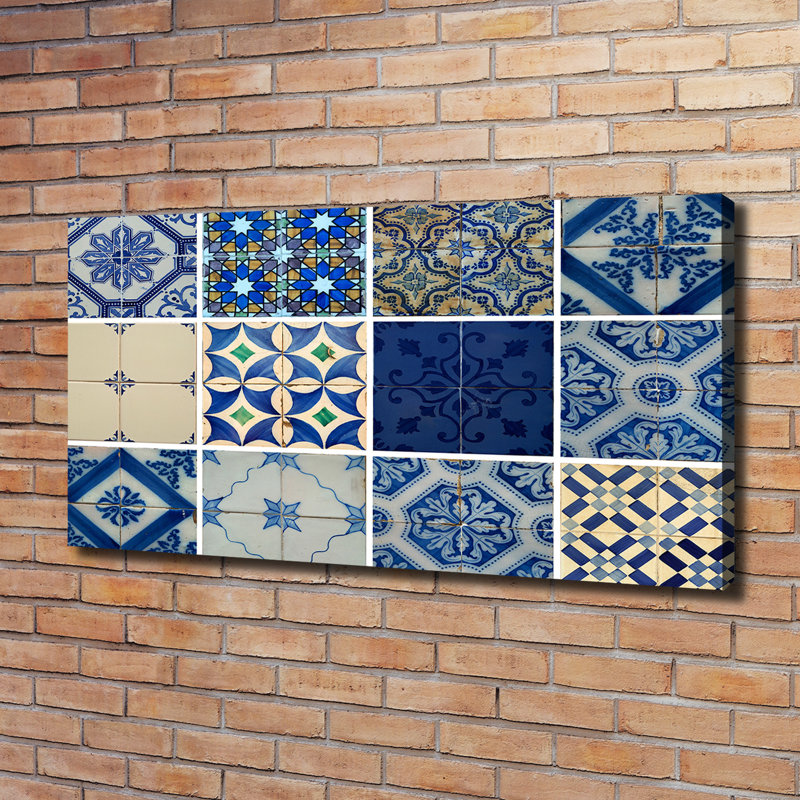 Portuguese Tiles 1 Piece Wall Art on Canvas