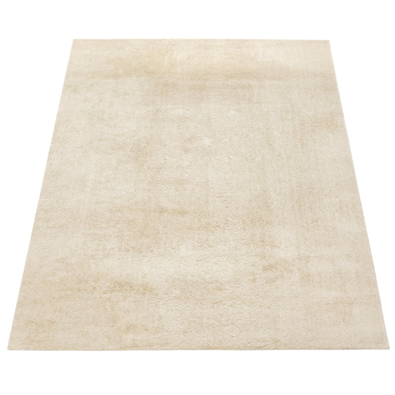 Abstract Machine Made Area Rug in Cream, Rectangle 9'10" x 13'1", Cream