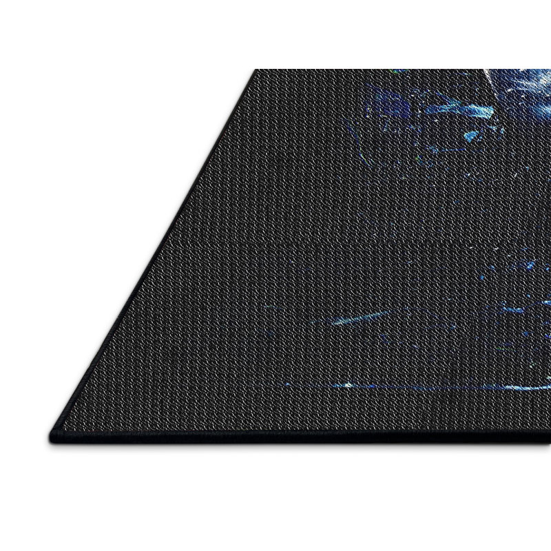 Tapis de zone noire à motifs, Rectangle 2 pi x 3 pi