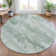 Machine Washable Indoor/Outdoor Xhevrie Mint Rug