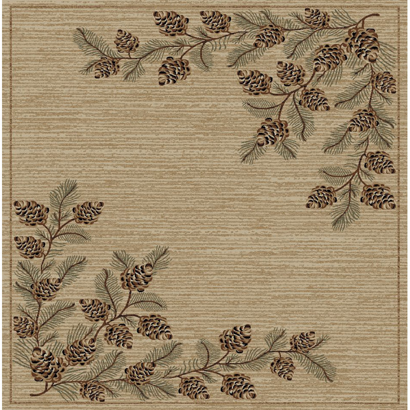Cascading Pines, Rectangle 5'3" x 7'3"