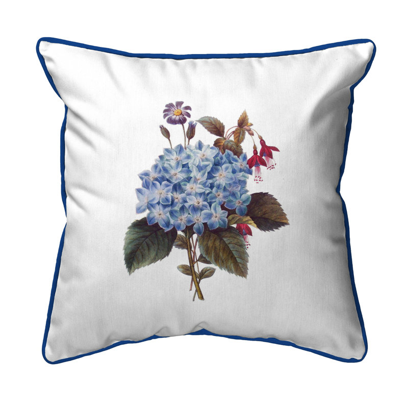 Coussin intérieur/extérieur bleu hortensia Garden, Petit