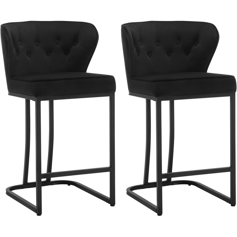 Plath Bar Stool Set, Black