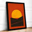 Sun Behind Mountains Minimalist - Print-956482506-956482508