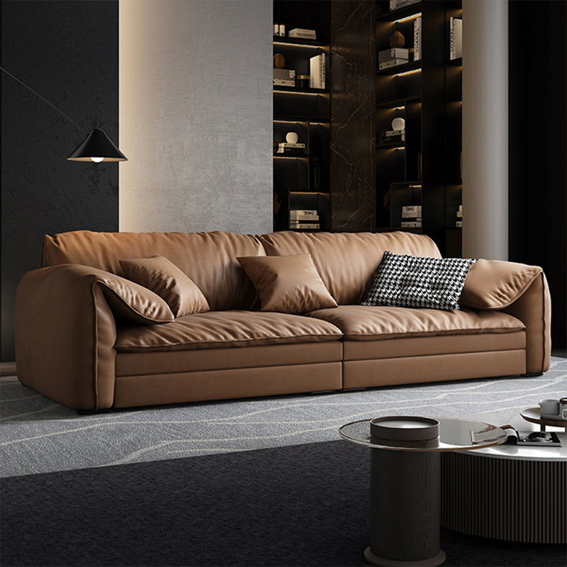 Coussin modulaire orange en polyester, Orange