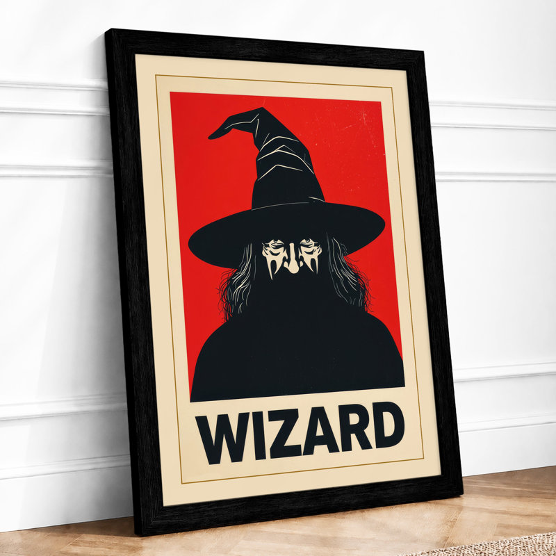 Wizard's Gaze Typography - Print, Black, A3 - 42.0 x 29.7 cm
