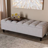 Lark Manor Campanella Polyester Upholstered Storage Bench & Reviews ...