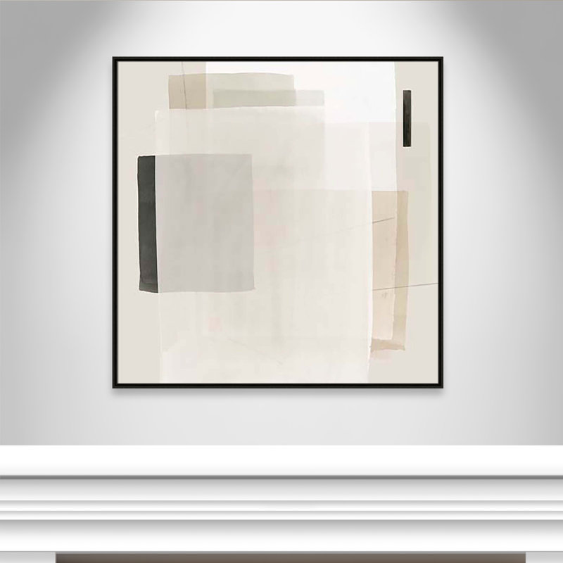 Mystical Momentum I par Hazel J, Cadre flottant espresso, H 41,5 po x l 41,5 po x P 2 po