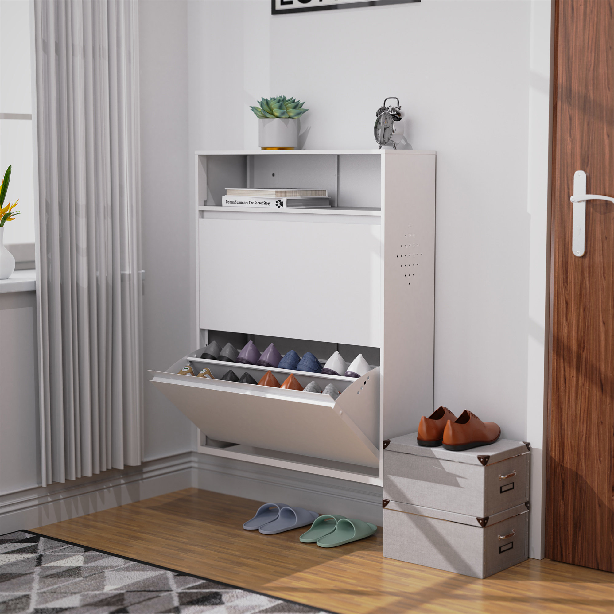 Small shoe storage online cabinet