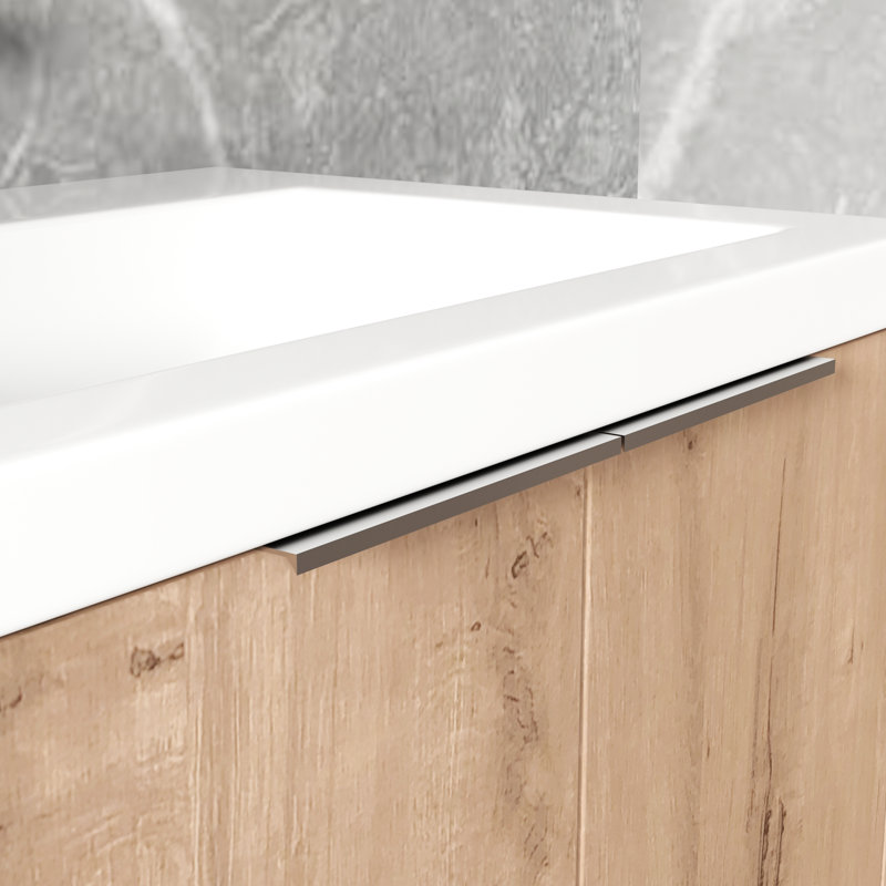 Meuble-lavabo de salle de bain Santina - 42 po avec lavabo et armoire latérale, 48"