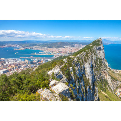 Gibraltar Rock by Bennymarty - Wrapped Canvas Print