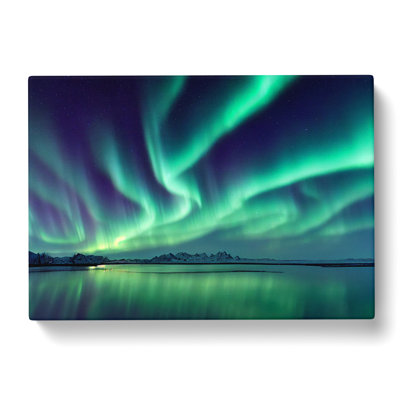 Tranquil Northern Lights - Wrapped Canvas Print