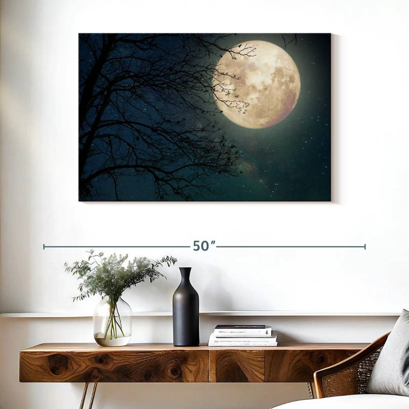 Arbre Oberle au clair de lune, H 26 po x l 39 po