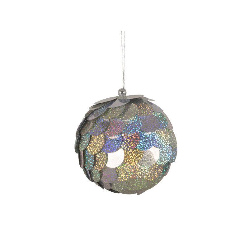 15cm Bauble, Silver