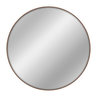 nielsen Jaron Round Wall Mirror, Aluminium