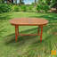 6 - Person Wood Patio Dining Set with Oval Table