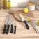 Judge Sabatier Wooden Kitchen Knife Block with 7 Knives