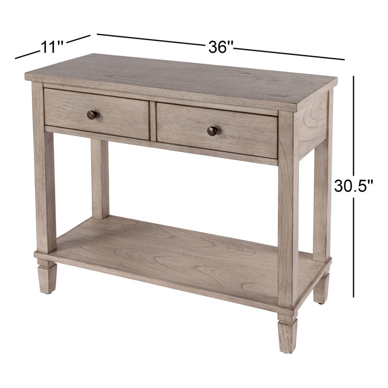 Flagstaff 2-Drawer 36" Console Table, Desert Sand