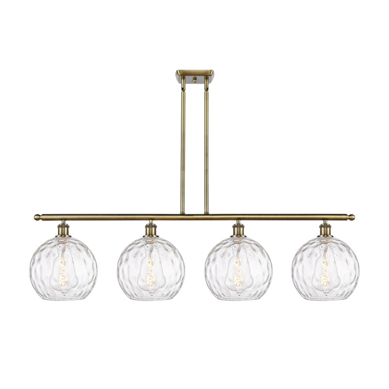 Cindi 4 - Light Kitchen Island Pendant, Antique Brass, LED
