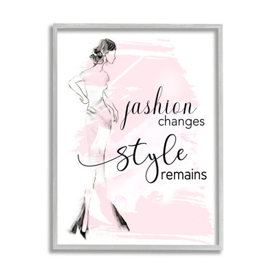 " Fashion Changes Style Remains Glam Quote Woman " by Tava Studios