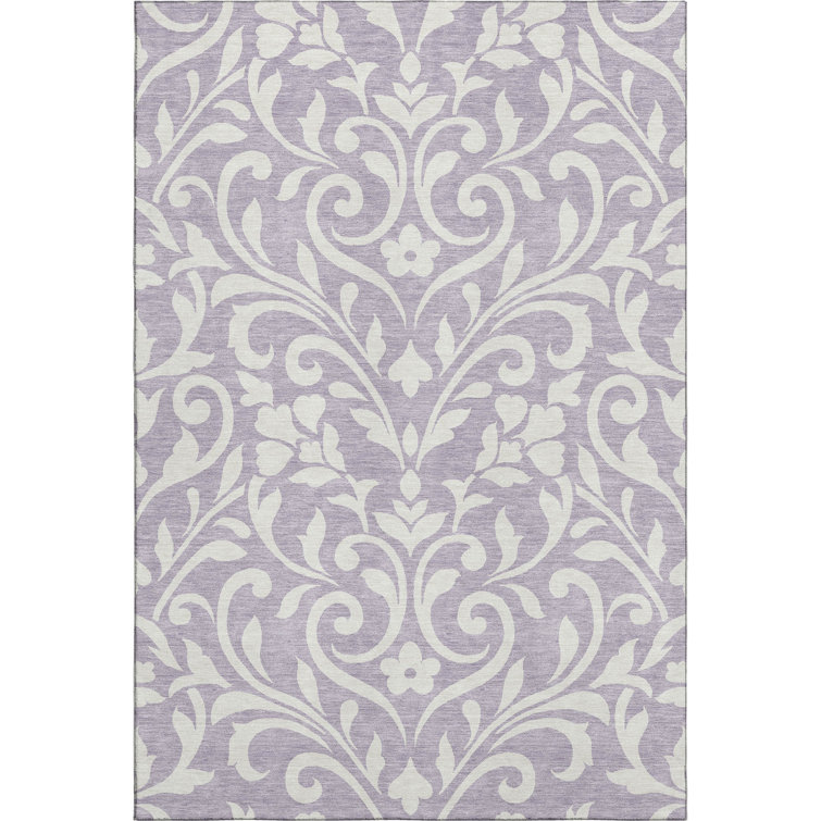 Premium Machine Washable Prisco Lavender Rug