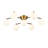 Enzo 7-Light Glass Semi Flush Mount 