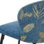 2 tabourets de bar à hauteur de comptoir, chaises de bar rembourrées en jacquard, repose-pieds et structure en métal