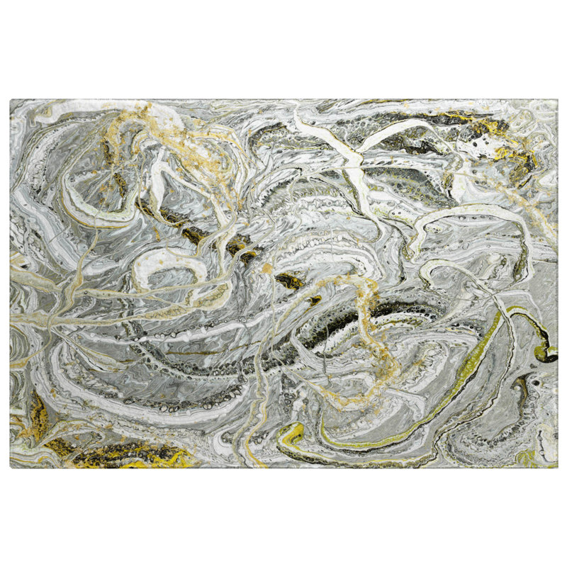 Premium Machine Washable Dream Shag ADS57 Abstract Rug, 1'8" x 2'6"