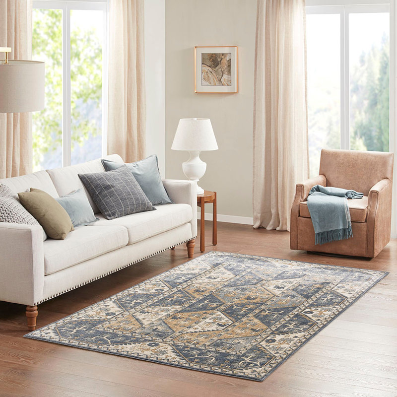 Tapis à bordure carrelée, L 17 po x l 5,25 po