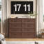 Commode de chambre à coucher 7 tiroirs l 55 po Moad Modern-877874875