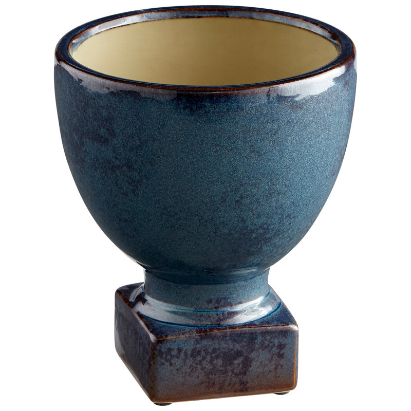 Big Sky Ceramic Urn Planter, 8" H x 7" W  x 7" D