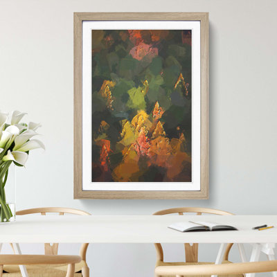 Pointed Trees in Abstract - Framed Print