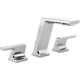 Pivotal Widespread Bathroom Faucet with Drain Assembly