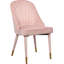 Chaise d'appoint rembourrée en velours Belle-319726424