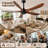 62-Inch wood Ceiling Fan  without Light