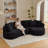 Sleeper, Modern  Curved L-Shape Luxury Basic Sectional Sofa Oversized Sofa: Minimalist Design, Comfy  Couch