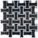 Metro Dog Bone Basketweave 0.92 In. X 2.26 In. Porcelain Basketweave Mosaic Wall Tile