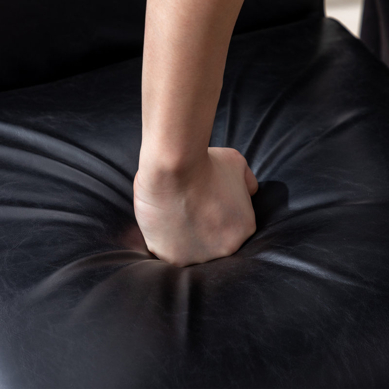 Chaises d'appoint rembourrées Puspha, Noir