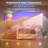 Modern RGB Arched Floor Lamp with Remote Control Standing Lamp